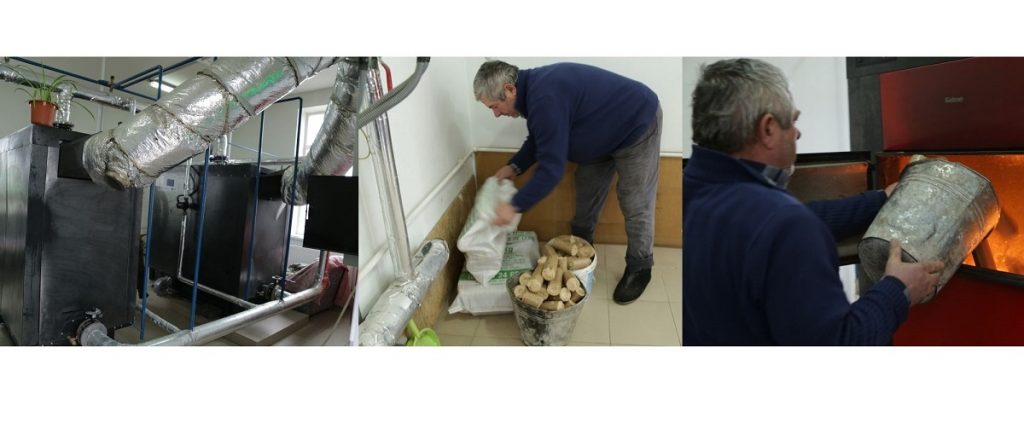 Cazanele pe biomasă de la Obileni au fost cumpărate cu bani oferiți de Uniunea Europeană Foto: API