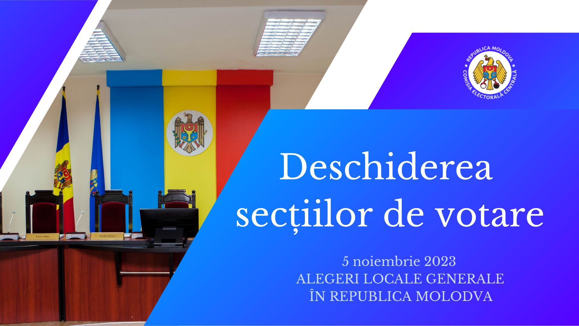 Astăzi, 5 noiembrie 2023, în Republica Moldova, au loc alegeri locale generale